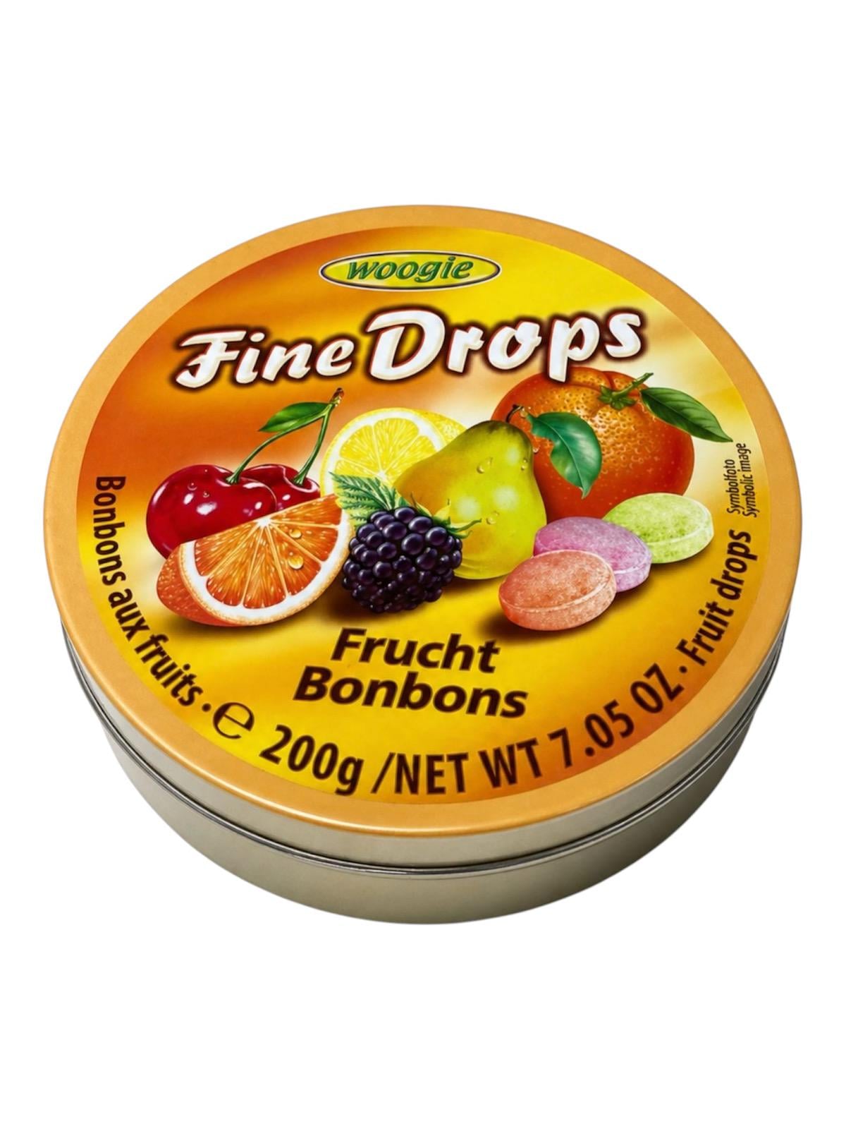 Леденцы Woogie Fine Drops Frucht Bonbons фруктовые 200 г (56814)