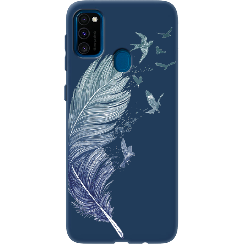 Чохол Boxface Samsung M307 Galaxy M30s Feather Синій силікон (38209-cc38-41816)