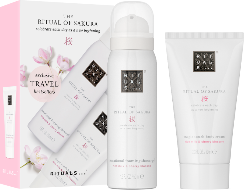 Набір міні засобів для подорожей The RITUALS of Sakura 50 мл + 70 мл