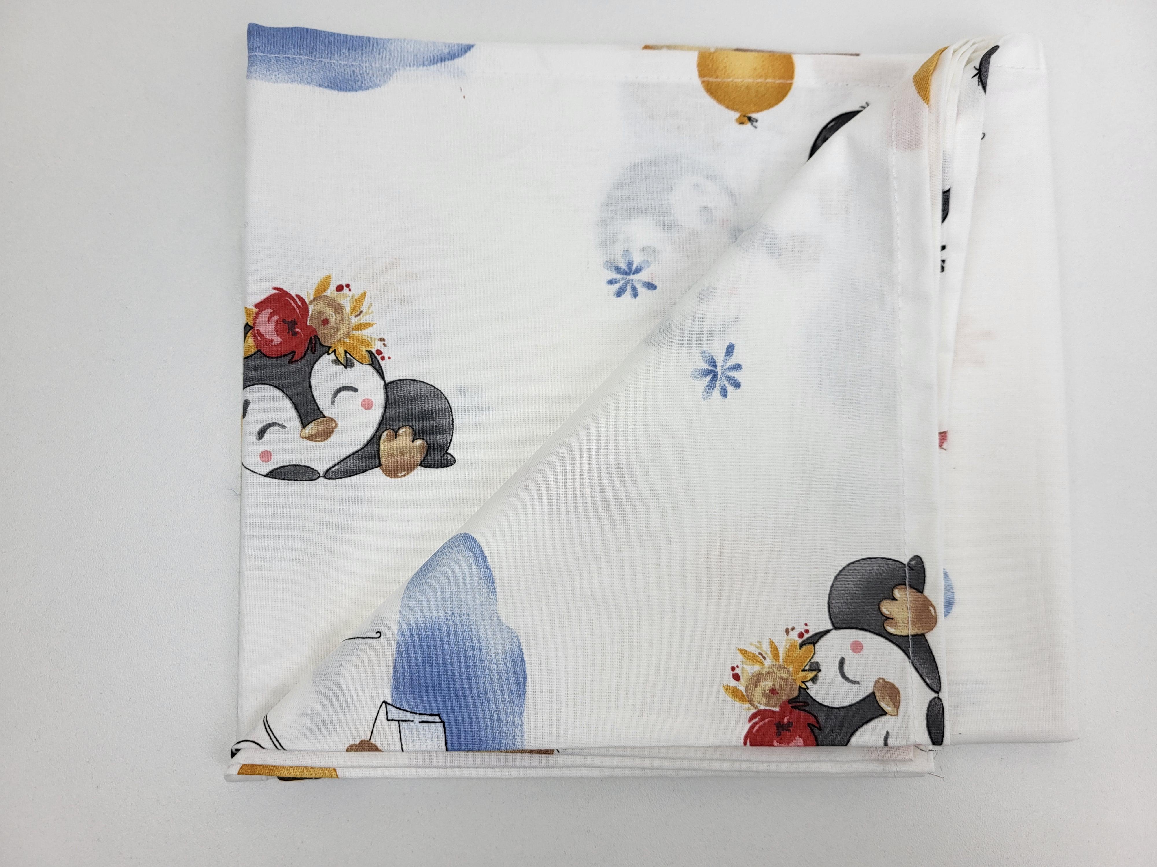 Пелюшки дитячі з пінгвінами 75х90 см (1489) - фото 2 Пелюшки дитячі з пінгвінами 75х90 см (1489) - фото 2