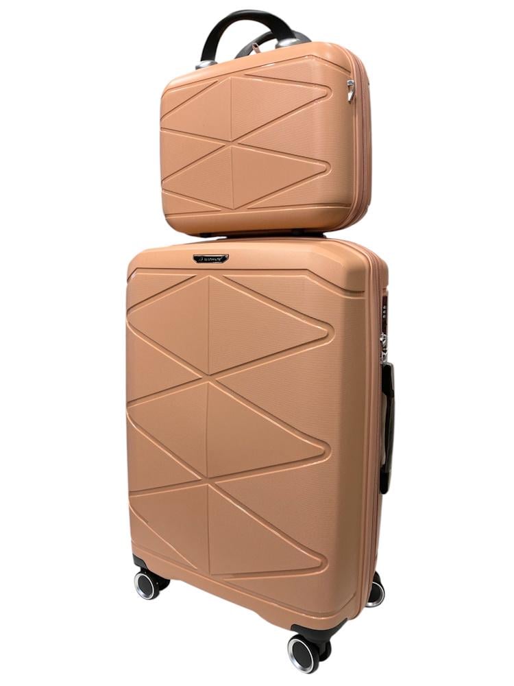 Комплект валіз Madisson Snowball 51304/M+VA Рожеве золото (31219070)
