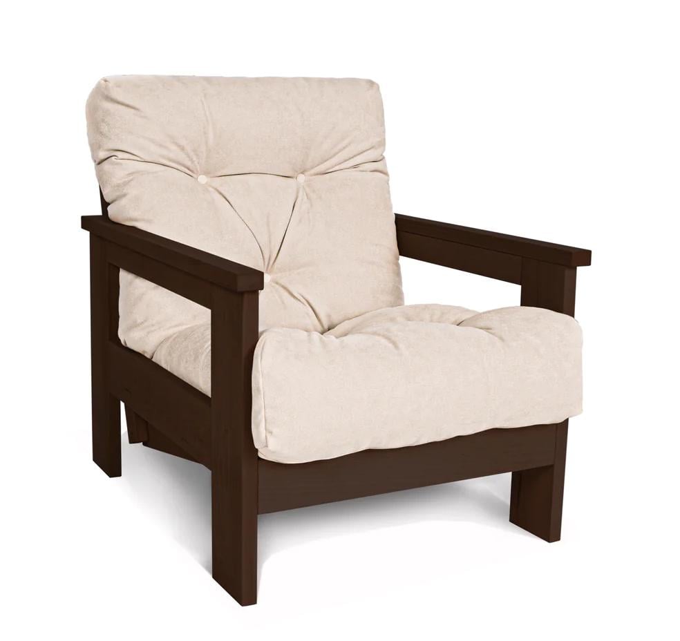 Кресло с опускной спинкой Woodman Mexico Шоколадный/Кремовый