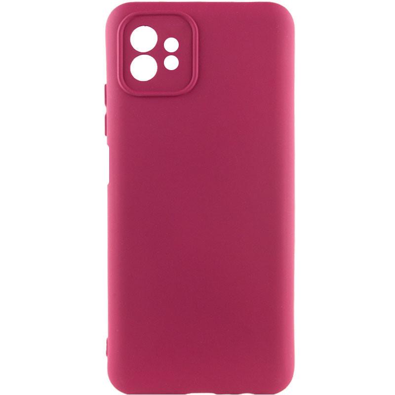 Противоударный чехол Silicone Cover Lakshmi Full Camera (A) для Motorola Moto G32 Бордовый / Marsala