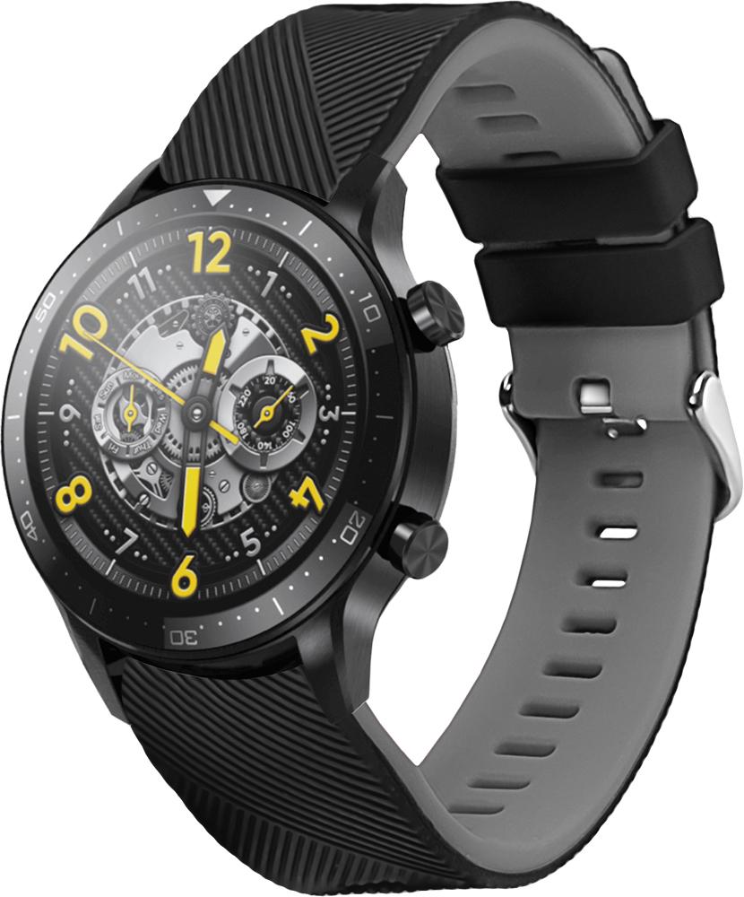 Ремешок Luminic для Realme Watch S Pro Black Grey (26672-53) Ремешок Luminic для Realme Watch S Pro Black Grey (26672-53)