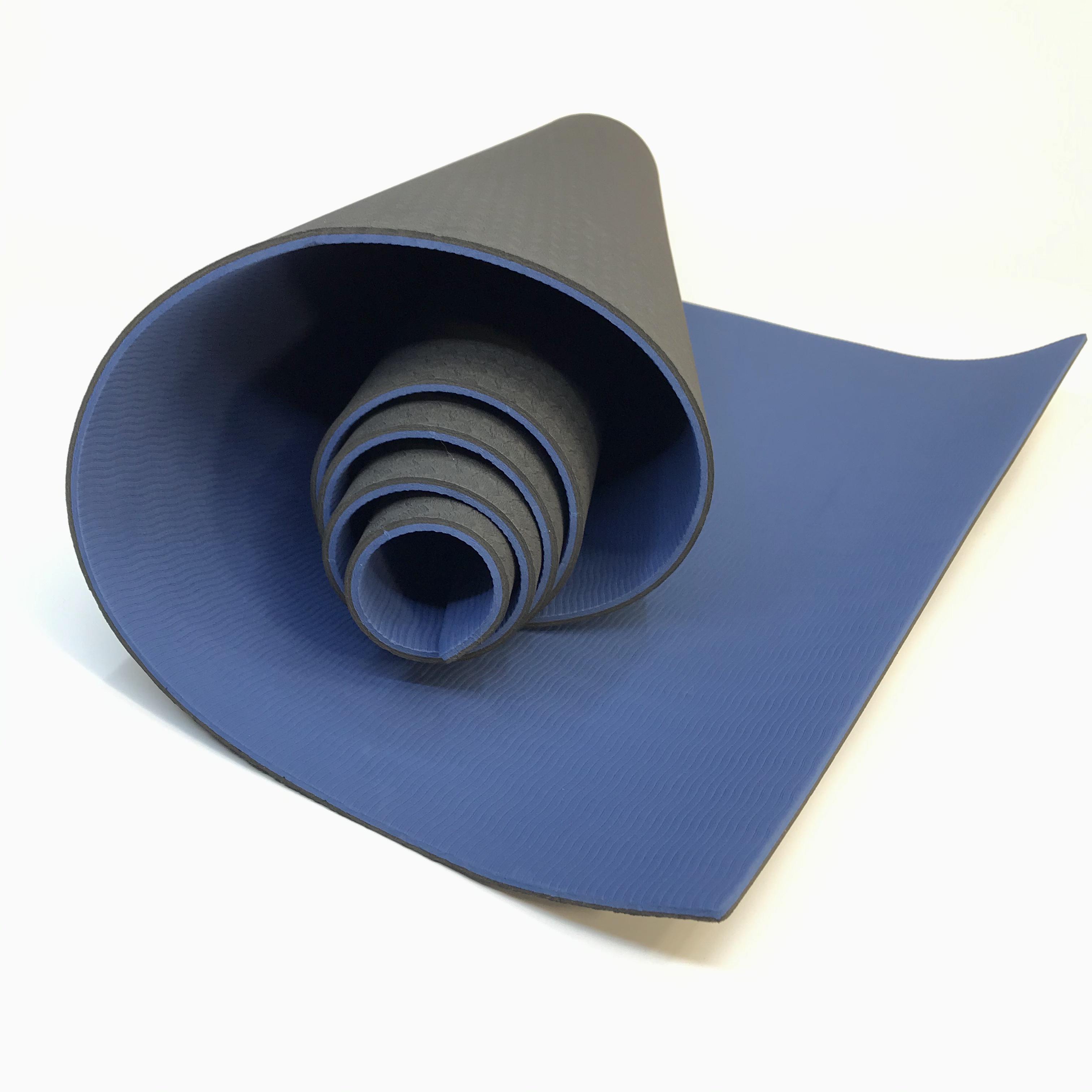 Йогамат TPE Profi MS 0613-1-BKBL коврик для фитнеса Черно-синий