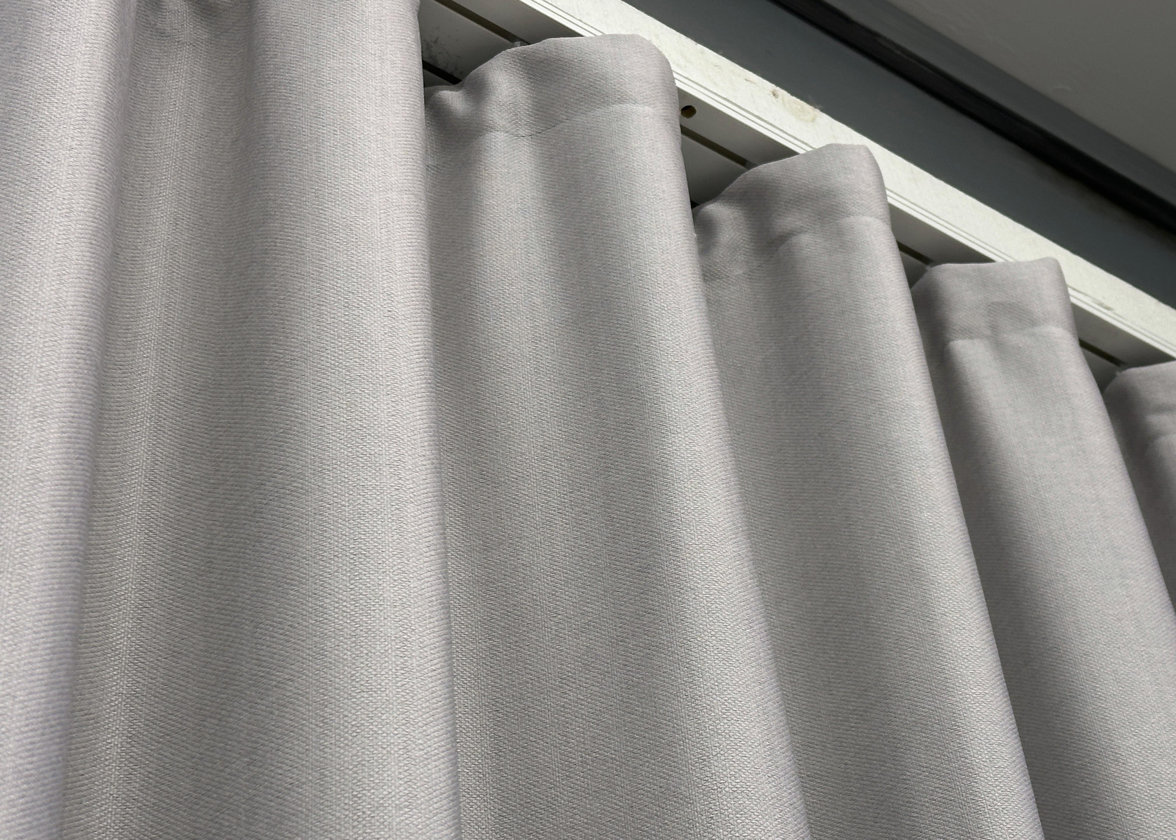 Комплект готових штор VR-Textil Шеніл однотонний №1690ш 150х270 см 2 шт. Попелястий (33-0585) - фото 9