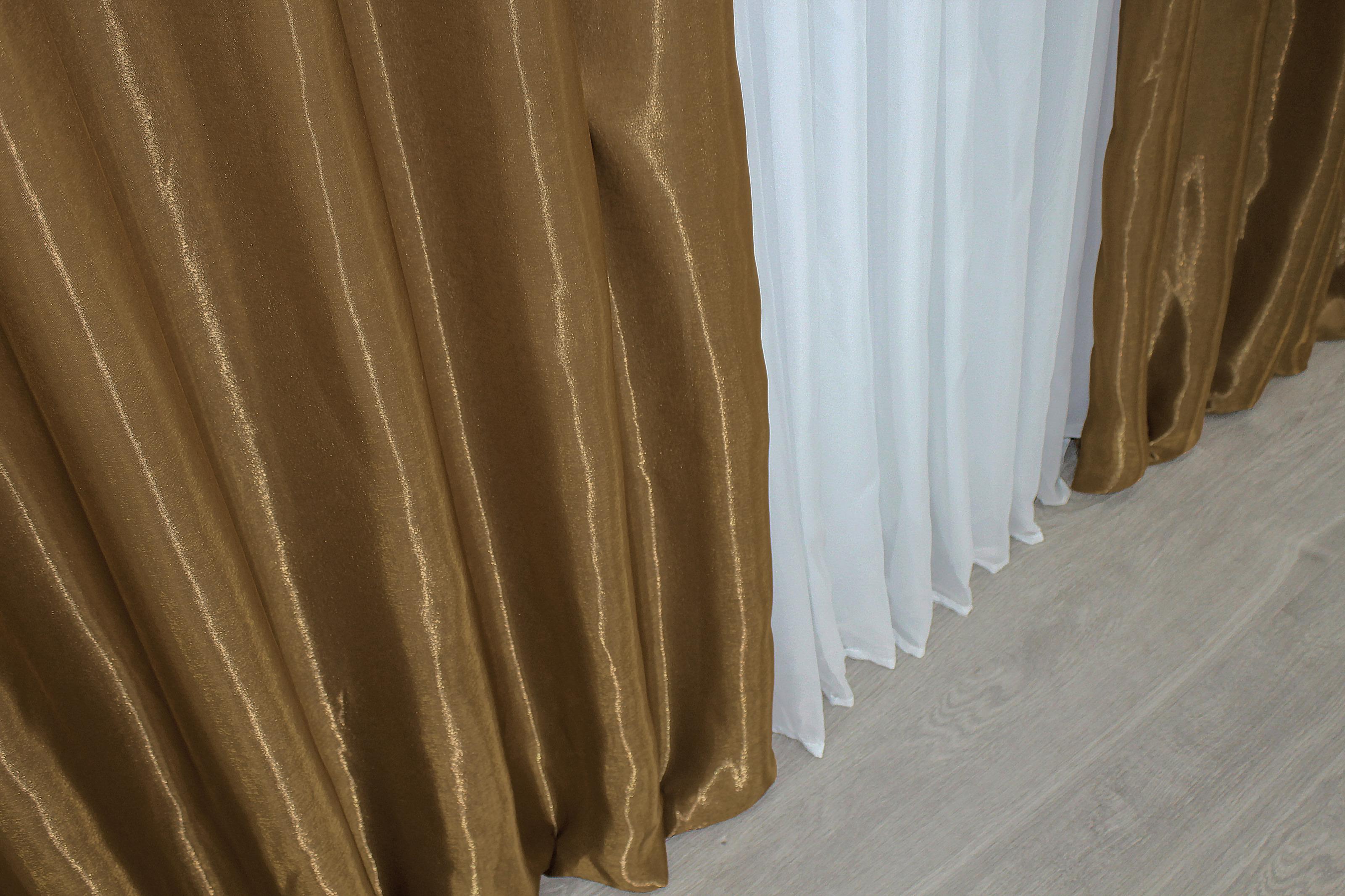 Комплект штор VR-Textil Атлас № 1183ш монорей 150х270 см 2 шт. Светло-коричневый (33-0013) - фото 7 Комплект штор VR-Textil Атлас № 1183ш монорей 150х270 см 2 шт. Светло-коричневый (33-0013) - фото 7