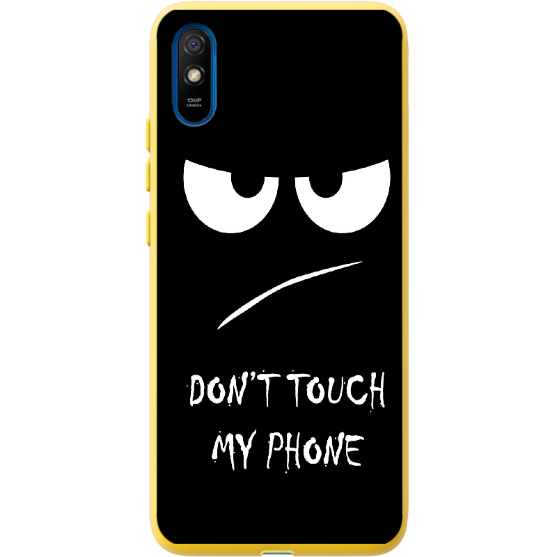 Чехол BoxFace Xiaomi Redmi 9A Don't Touch my Phone Желтый силикон (40304-up535-41061)