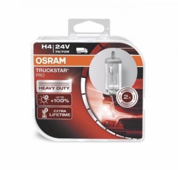 Лампы галогенные Osram H4 75/24V 70W (1561)
