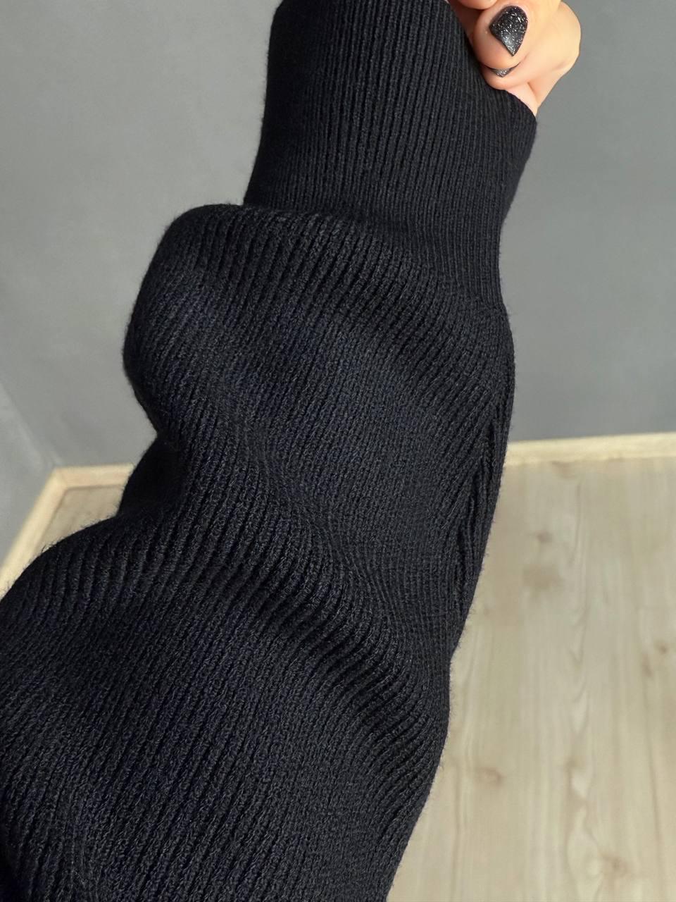 Костюм женский Joy One 382 вязаный брюки с кофтой на молнии OS Черный (5790) - фото 9 Костюм женский Joy One 382 вязаный брюки с кофтой на молнии OS Черный (5790) - фото 9