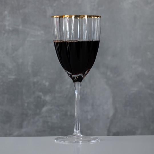 Набор бокалов Elisey Золотые лепестки 330 мл 6 шт. Прозрачный (9118-002)