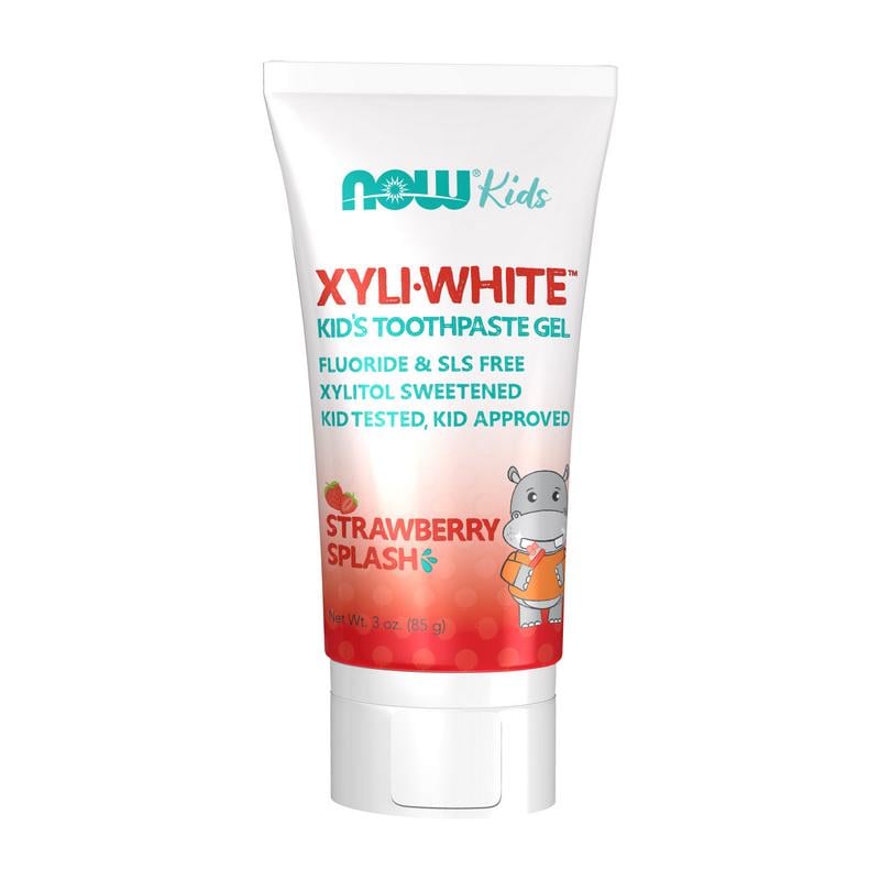 Зубная паста детская гель с ксилитом 25% без фтора NOW XyliWhite Kids Toothpaste Gel 85 г