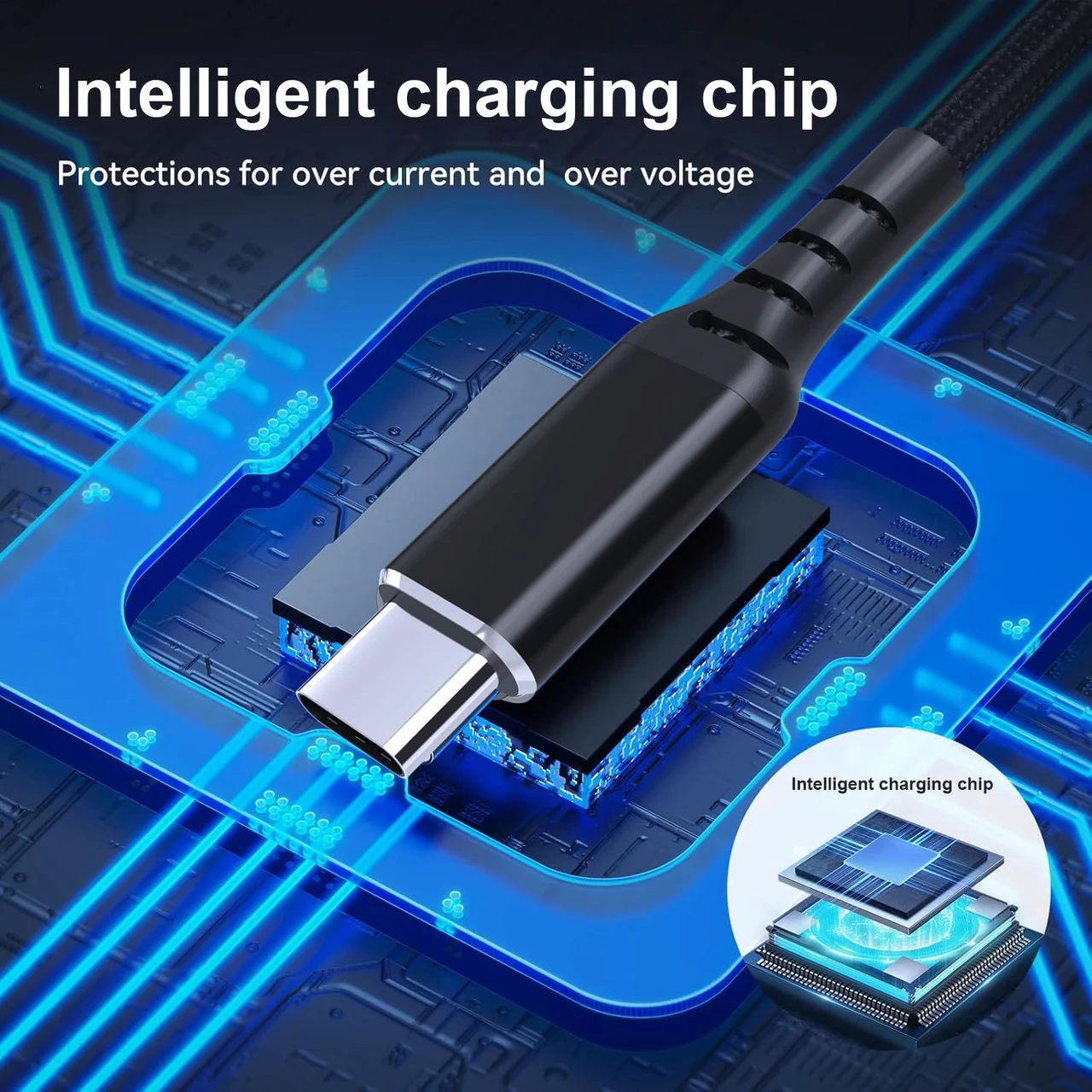 Кабель Folem TX2 для швидкого заряджання 100W Type-C на два Type-C 2в1 1,5 м - фото 5 Кабель Folem TX2 для швидкого заряджання 100W Type-C на два Type-C 2в1 1,5 м - фото 5