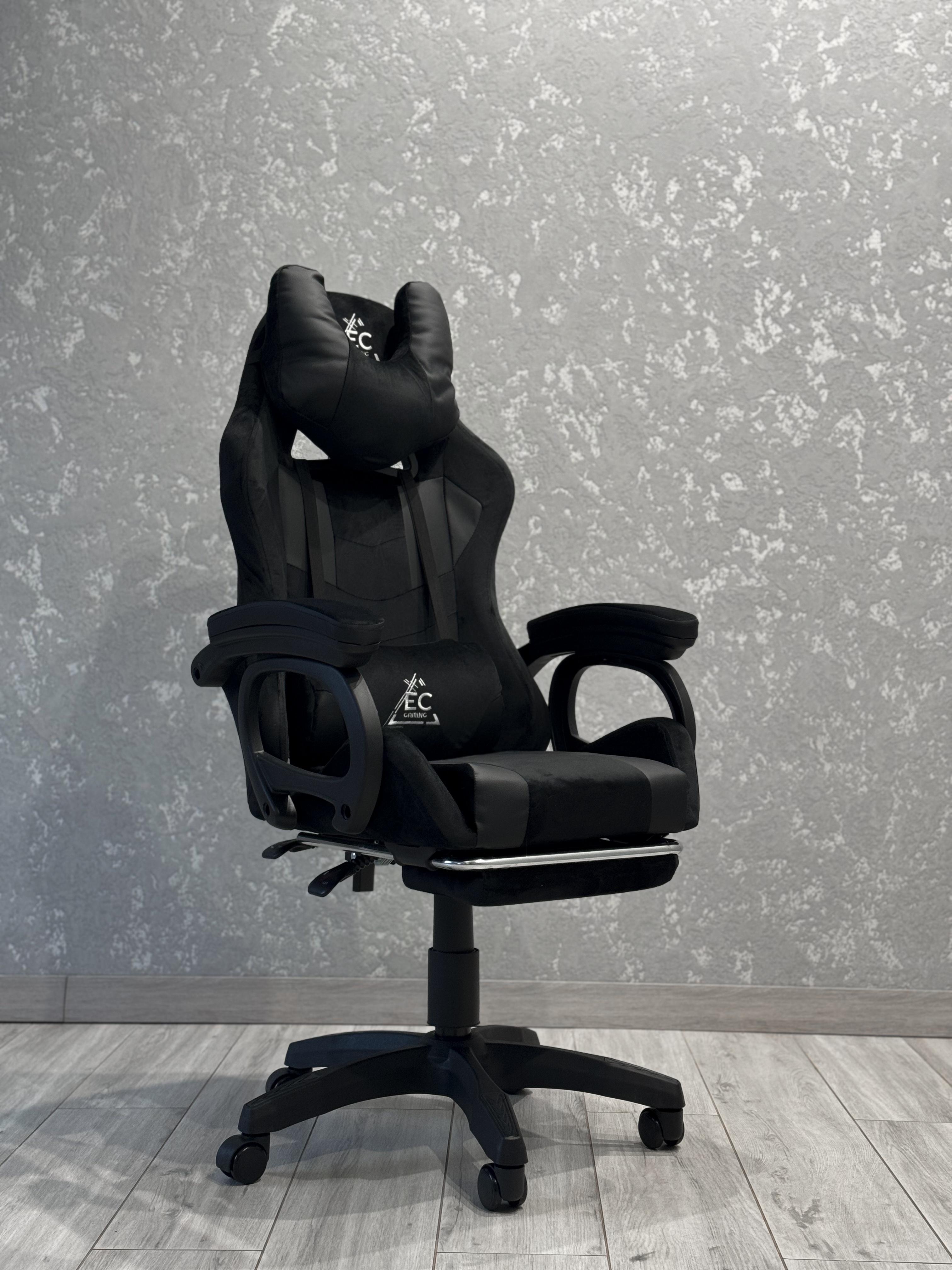 Крісло комп'ютерне EC GAMING з екошкіри Чорний