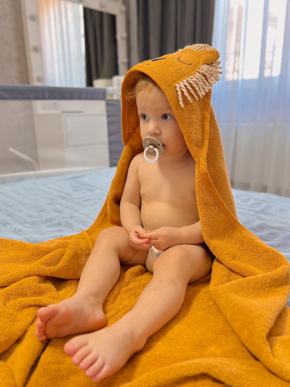 Рушник дитячий з капюшоном/куточком Лев (24246820) - фото 2 Рушник дитячий з капюшоном/куточком Лев (24246820) - фото 2