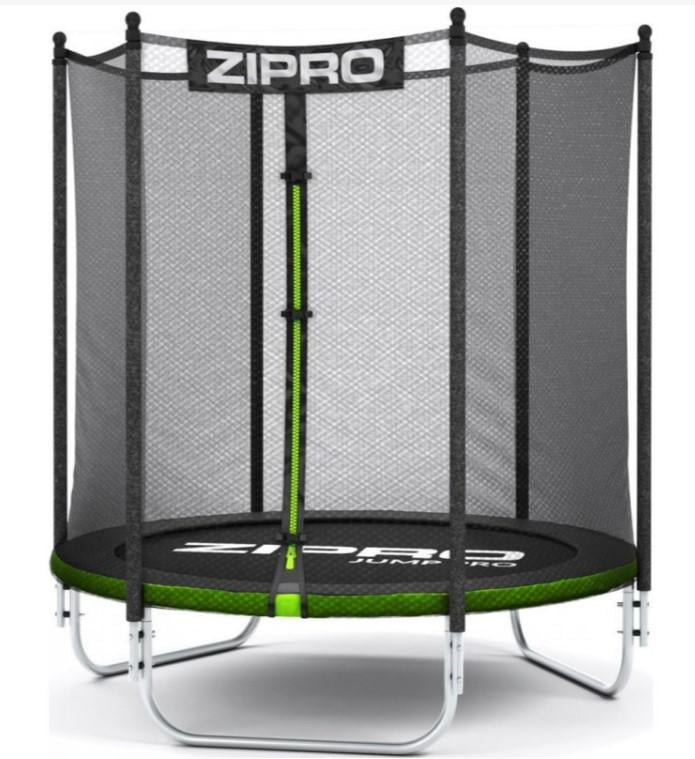 Батут с внутренней сеткой Zipro Jump Pro OUT 4 фута 127 см Черно-зеленый (5902659843159)