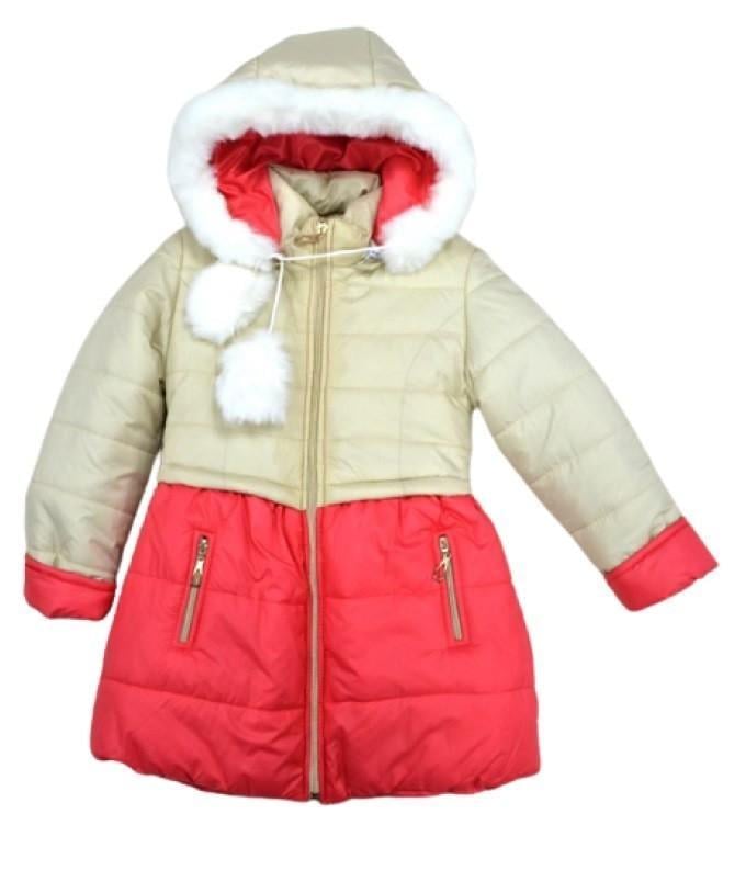 Пальто для дівчинки зимове Мarine 001 110 см Кораловий (2306390498) Пальто для дівчинки зимове Мarine 001 110 см Кораловий (2306390498)