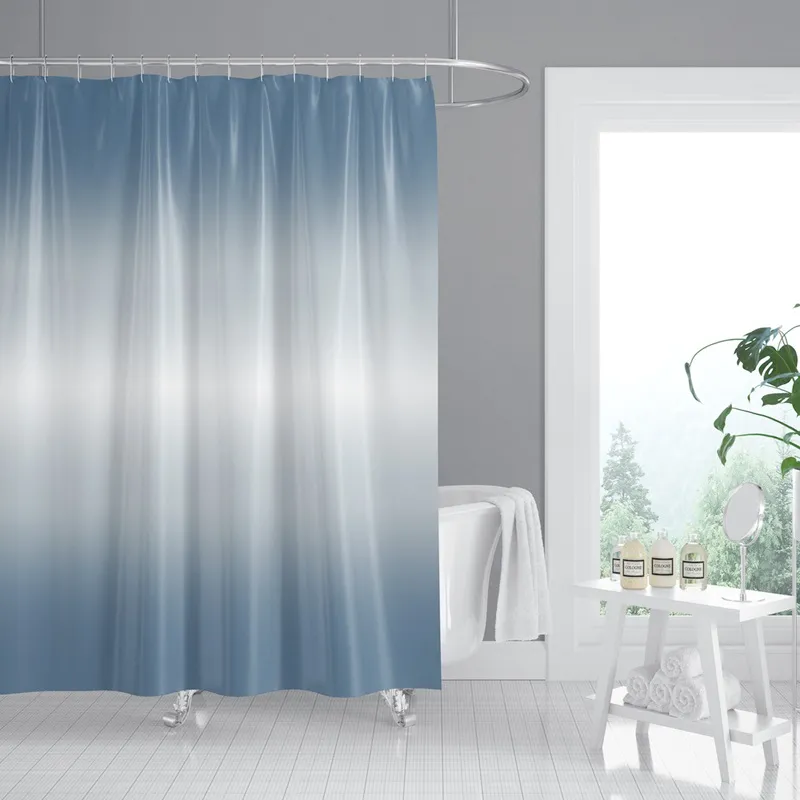 Штора для ванной Zerix SCT-006 полиэстер 180x180 см Сине-белый (ZX4990) - фото 1 Штора для ванной Zerix SCT-006 полиэстер 180x180 см Сине-белый (ZX4990) - фото 1