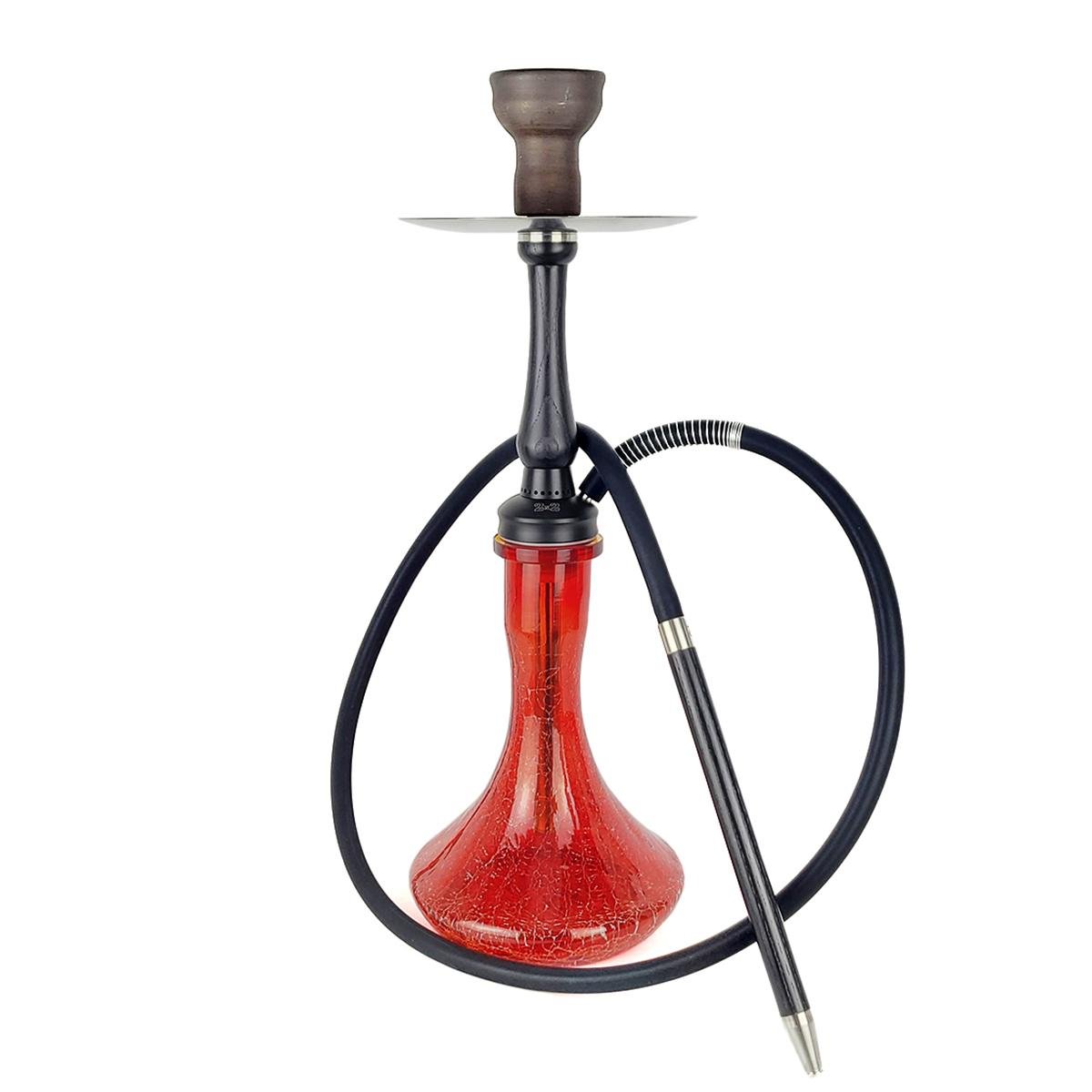 Кальян 2х2 Hookah Medium Black Craft Red - фото 1