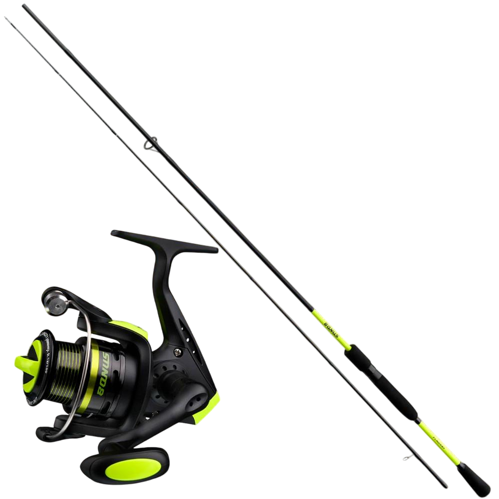 Набір вудилище спінінга Flagman Bonus 73UL 2,21 м 2-8 г і котушка спінінгова Flagman Bonus 2500S 5+1 Screw-in handle