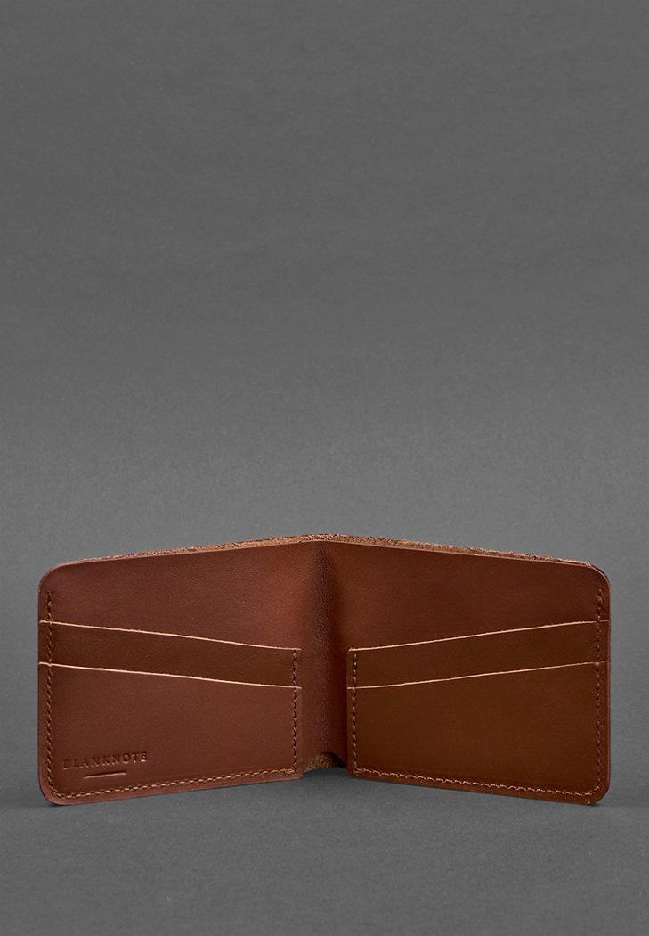 Портмоне мужское кожаное 4.1 4 кармана Светло-коричневый (A-026309) - фото 4 Портмоне мужское кожаное 4.1 4 кармана Светло-коричневый (A-026309) - фото 4