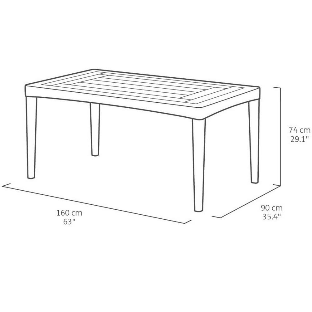 Стол садовый Keter Girona flat wicker box Капучино (232003) - фото 3 Стол садовый Keter Girona flat wicker box Капучино (232003) - фото 3