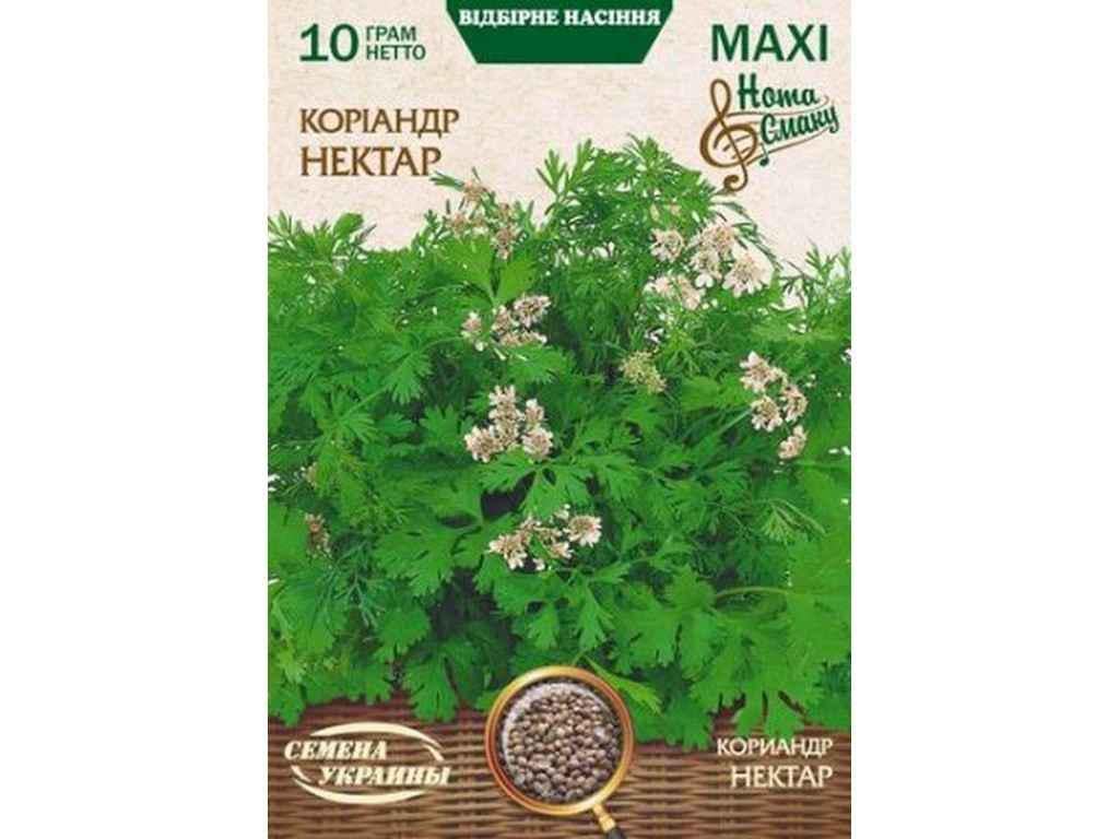 Насіння Коріандр Насіння України Максі НЕКТАР 10 г 10 пачок (633396)