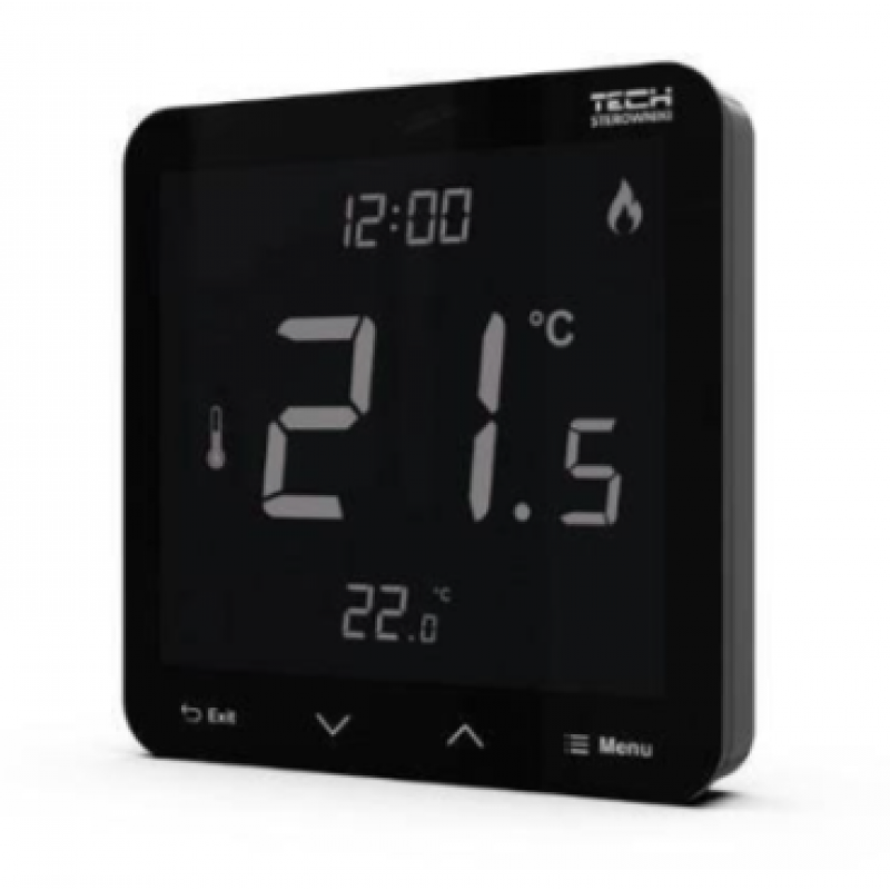 Датчик кімнатний дротовий Tech R -10s Plus 5 V для шини L -9/L -10 Чорний (12928726) - фото 3