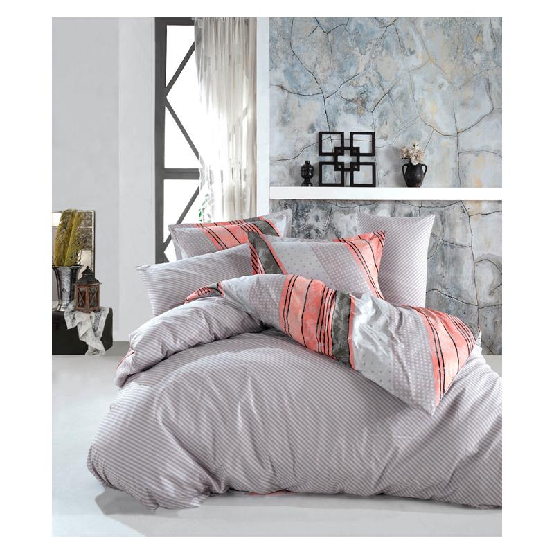 Комплект постельного белья Renovation of home DF 384042 Серый/Оранжевый Комплект постельного белья Renovation of home DF 384042 Серый/Оранжевый