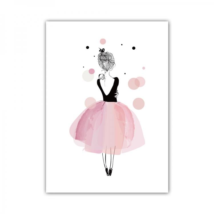 Постер в рамке на стену Балерина 30х40 см Постер в рамке на стену Балерина 30х40 см