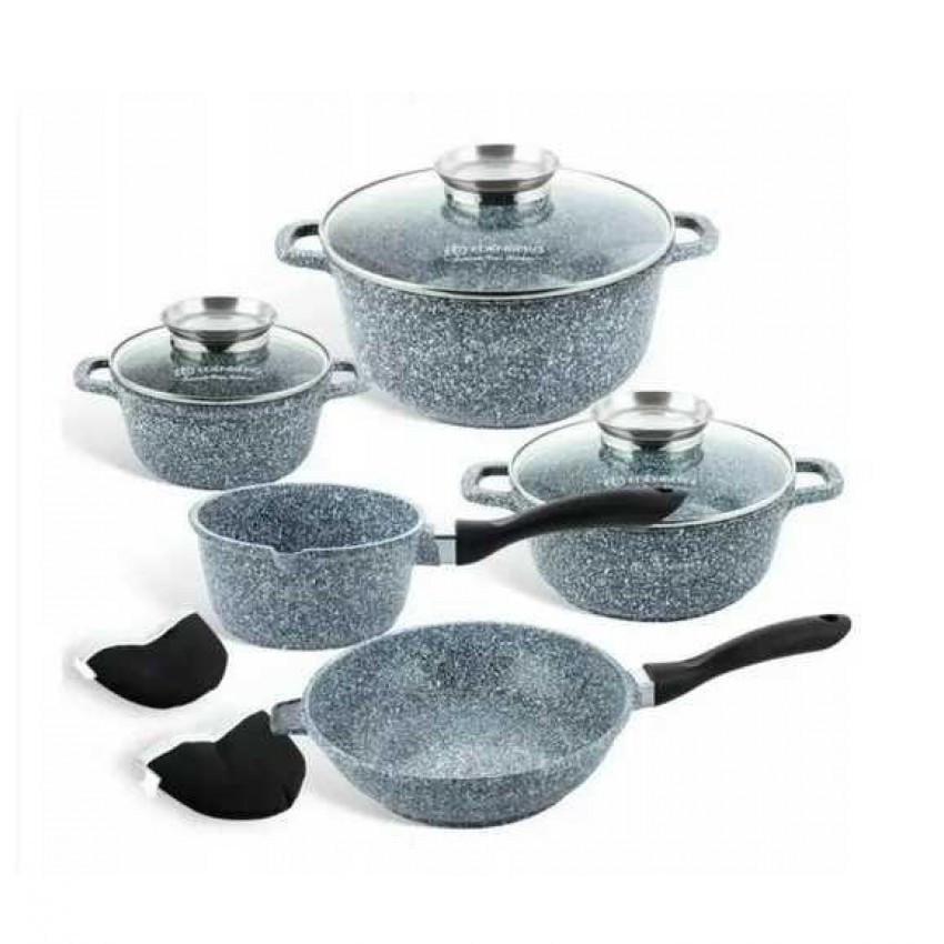 Набір кухонного посуду Edenberg EB-8110 алюміній 8 пр. (2185250410) - фото 4 Набір кухонного посуду Edenberg EB-8110 алюміній 8 пр. (2185250410) - фото 4