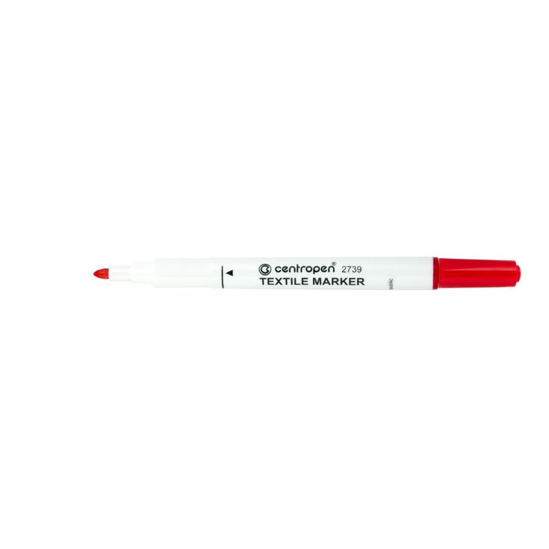 Маркер по ткани Centropen Textile 2 мм Красный (2739/02)