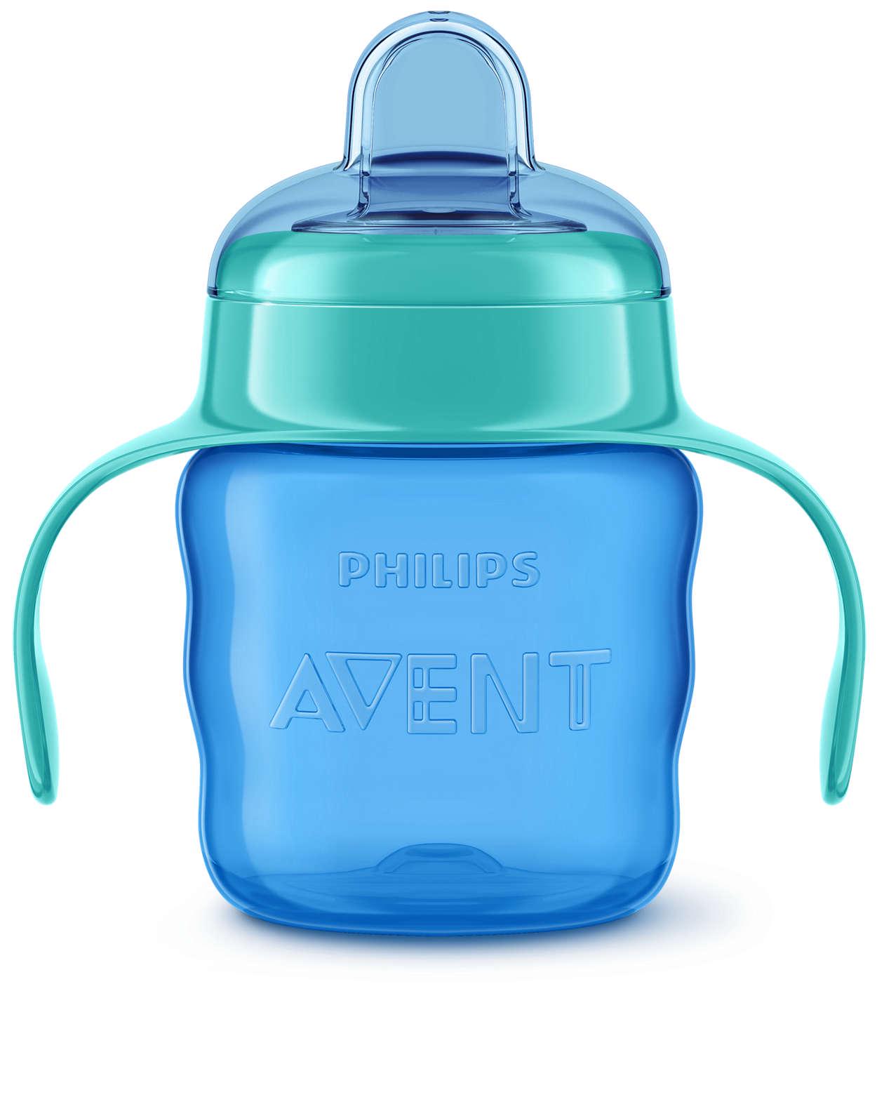 Поильник дитячий Philips Avent з м'яким носиком 200 мл Блакитний/Зелений (SCF551/05) - фото 3