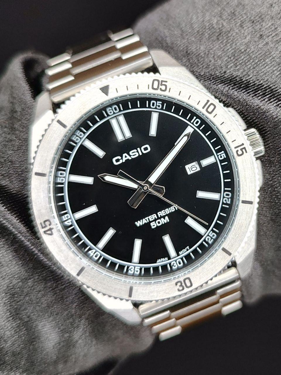 Наручные часы мужские Casio MTP-B155D-1E Timeless Collection со стальным корпусом Черный (2668163629)