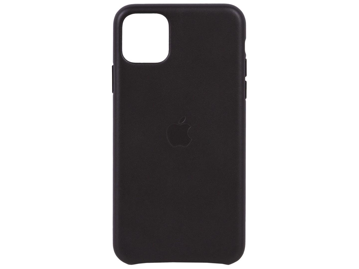 Чехол накладка кожаный Leather Case MX0E2ZM/A для Apple Iphone 11 Pro Max (6.5") Black