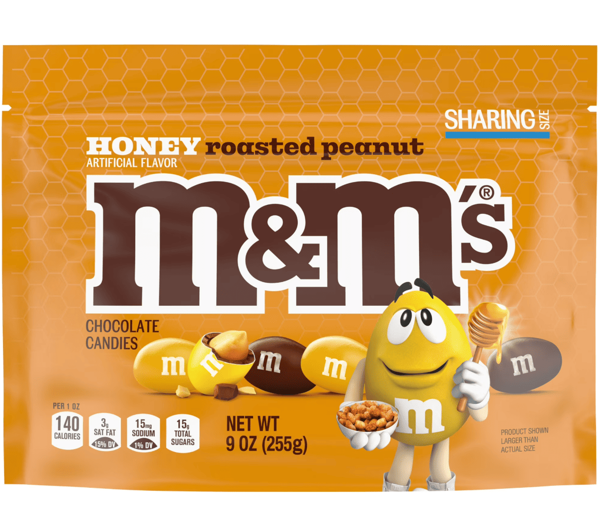 Драже M&M's Honey Roasted Peanut Chocolate Candy 255 г (2845407833)