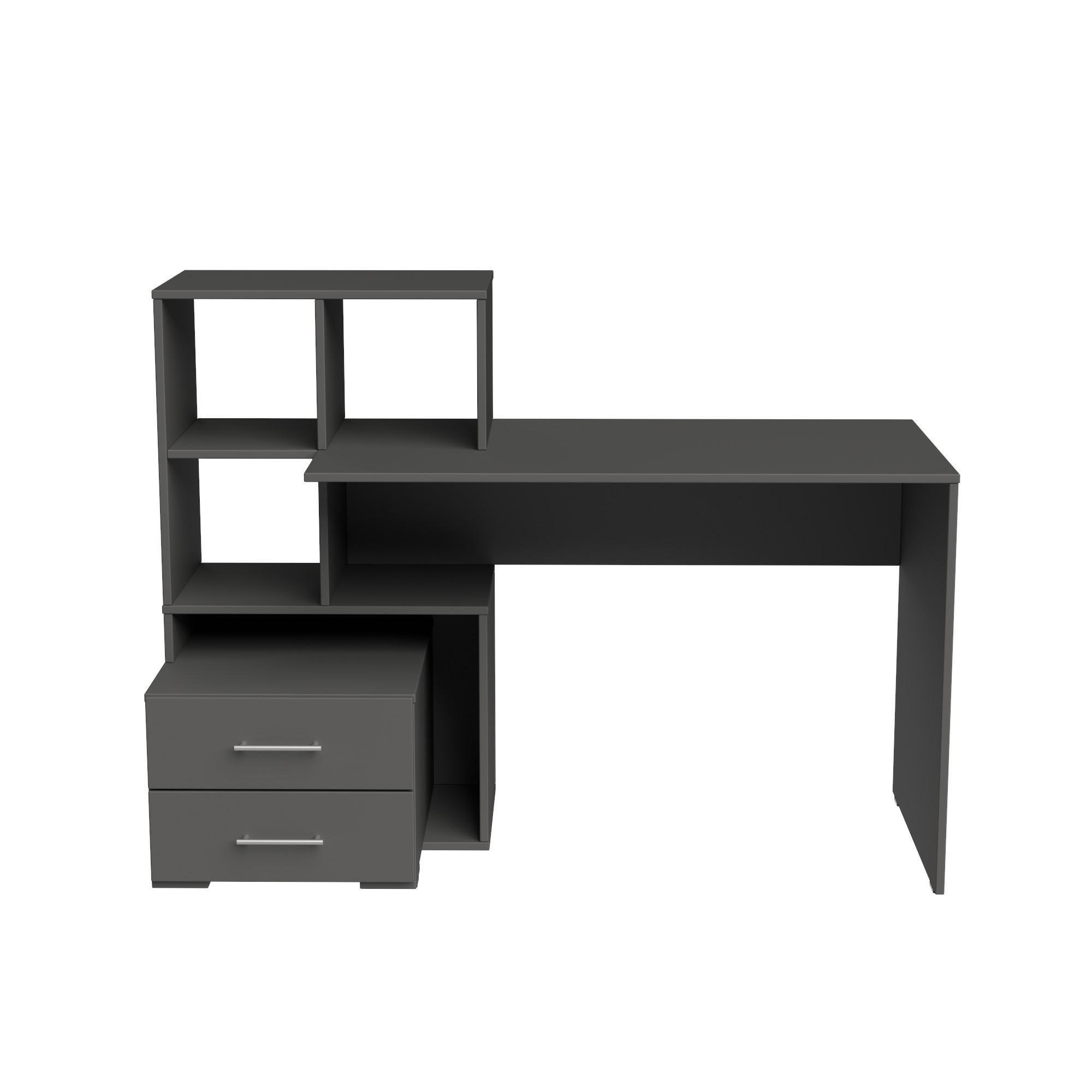 Стіл письмовий СП9 2Я SENAM 1040х1500х500 мм ДСП Сірий Графіт - фото 3 Стіл письмовий СП9 2Я SENAM 1040х1500х500 мм ДСП Сірий Графіт - фото 3