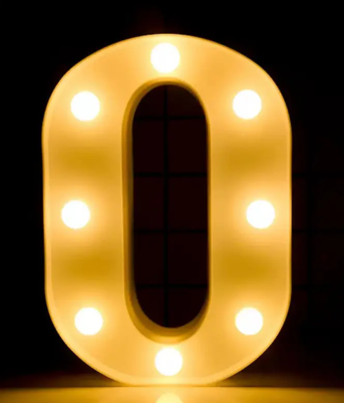 Цифра об'ємна 0 Led декоративна маленька 21x14 см Білий (1899) - фото 2 Цифра об'ємна 0 Led декоративна маленька 21x14 см Білий (1899) - фото 2