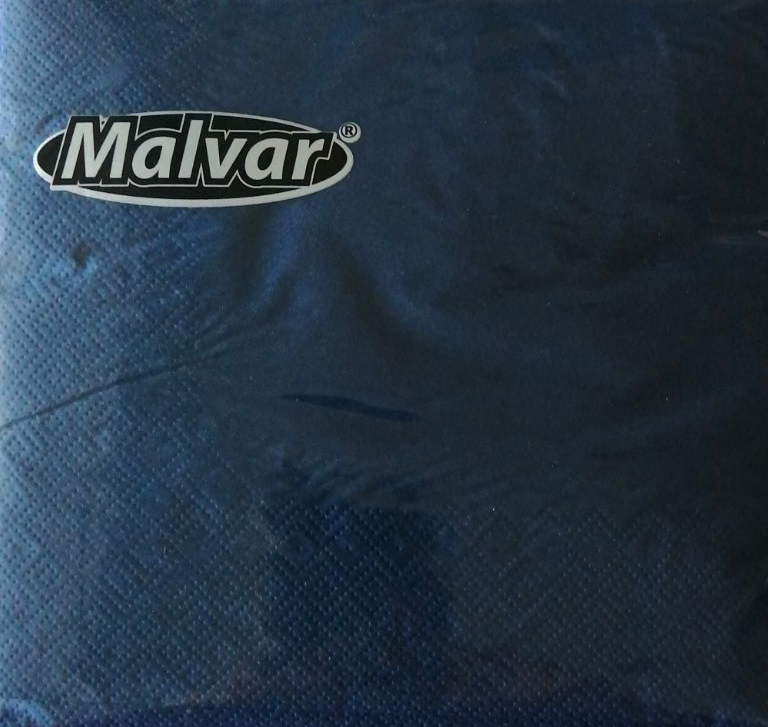 Салфетка Malvar 2-х слойные 40 шт. 30х30 см Синий (8583)