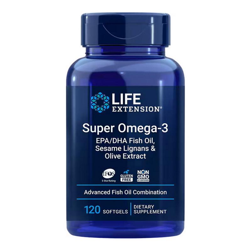 Омега 3 рыбий жир Life Extension Super Omega-3 120 капс. (22849-01)