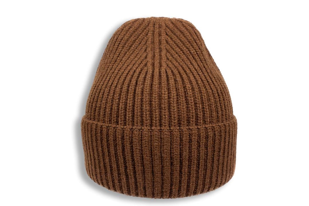 Шапка молодежная Apex Айрис с отворотом кашемировая без подкладки one size Терракотовый (282123) - фото 1