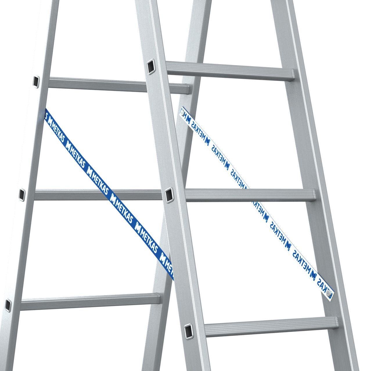 Лестница алюминиевая двухсекционная Меткас 2х7 2,81 м (3DPanda-2H602007) - фото 4 Лестница алюминиевая двухсекционная Меткас 2х7 2,81 м (3DPanda-2H602007) - фото 4