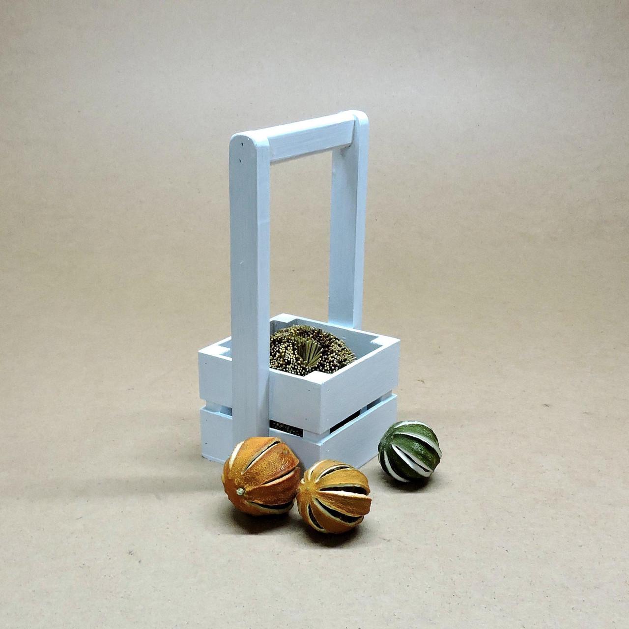 Корзинка подарочная из дерева Шервуд 12х12 см Зефир (ПДК-0021120)