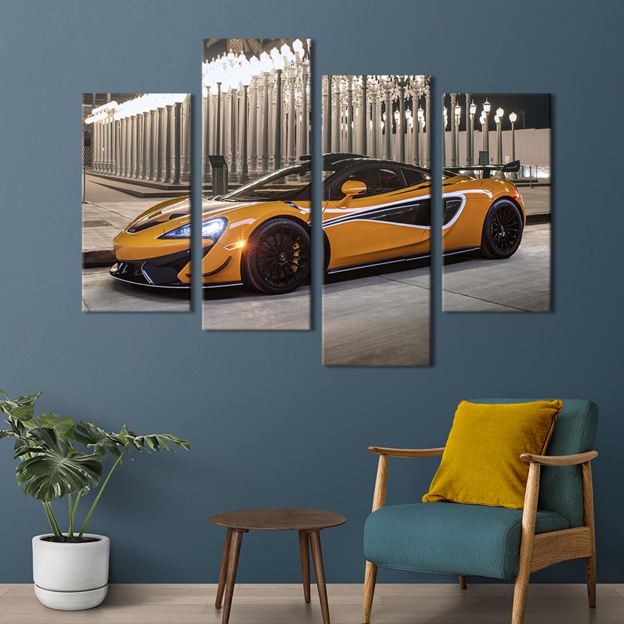 Картина на полотні Спортивний автомобіль McLaren 620R 149x106 см (1271-42)