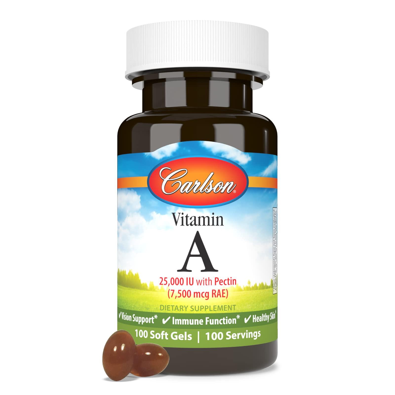 Витамин А Carlson Vitamin A 25,000 IU 100 Soft Gels