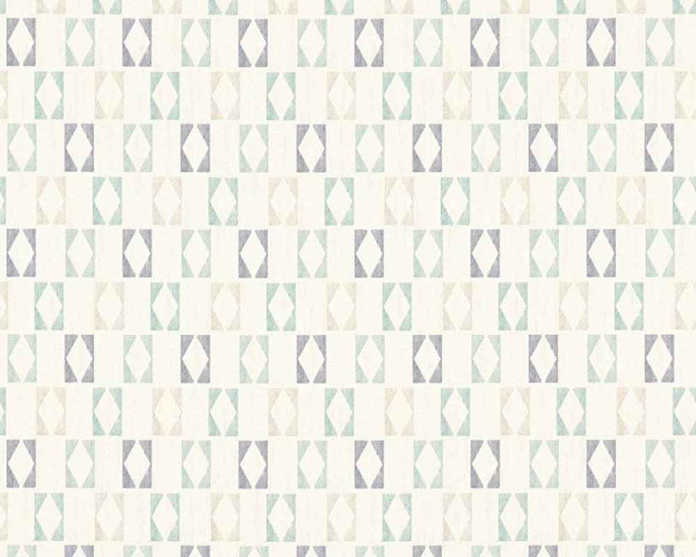 Обои виниловые на флизелиновой основе A.S.creation Bjorn 35118-1 Белый/Синий