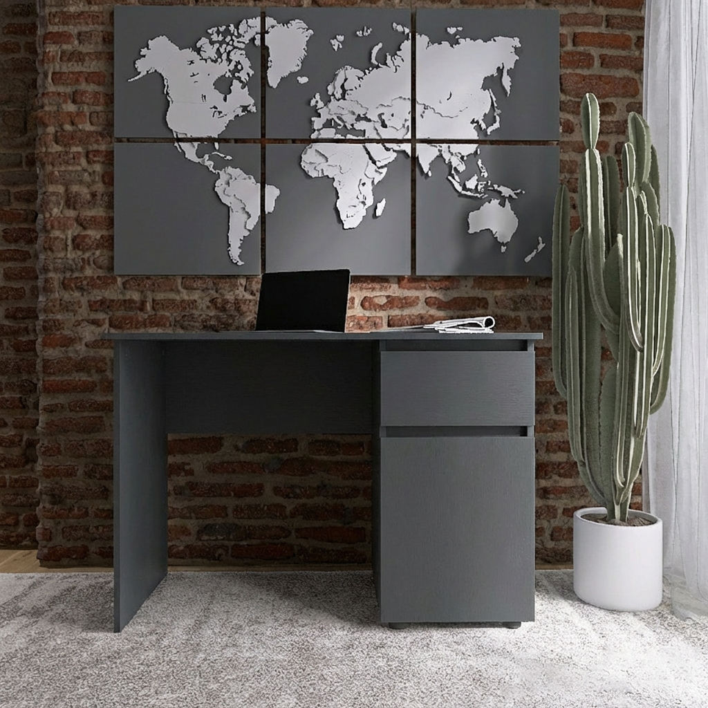 Компьютерный стол Everest Лайт СЛ-1 тумба правая 1100х550х770 мм Графит (11139)