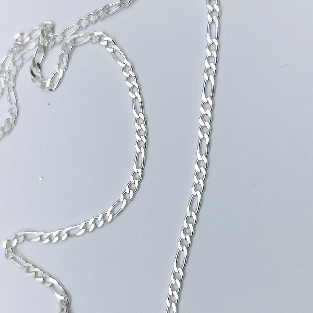 Цепочка серебряная Фигаро 65 см 3,8 г