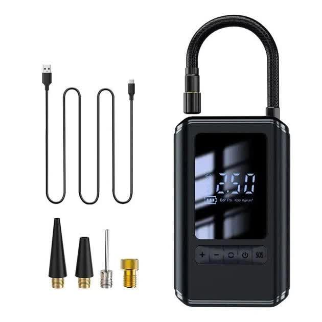 Компрессор аккумуляторный портативный с чехлом 60W 4000 мАч (CZK-5626)