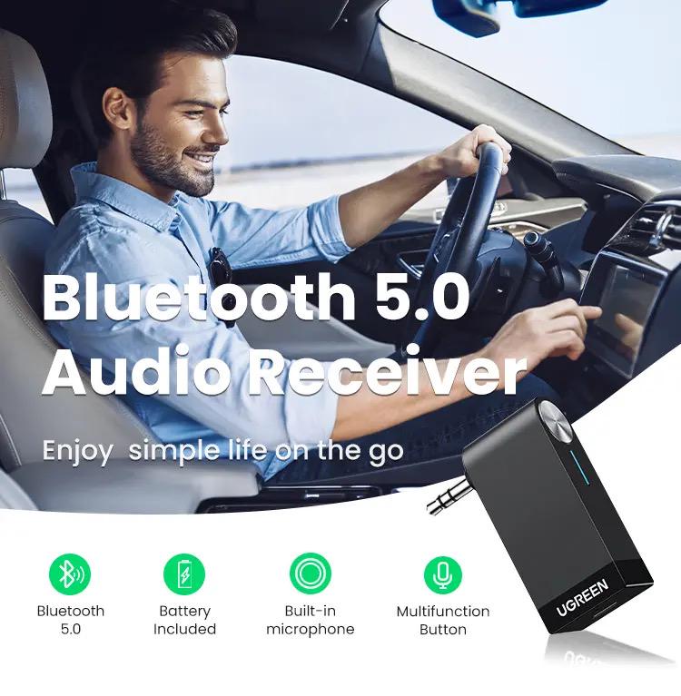Адаптер UGREEN Bluetooth Receiver 3,5 мм Black (30348) - фото 2